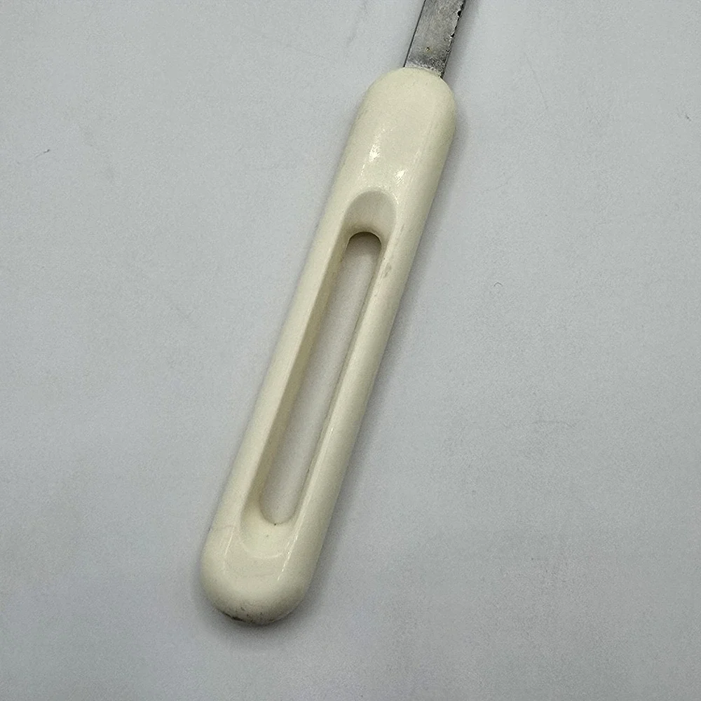 Vintage Bonny USA Solid Serving Spoon Nylon Plastic Black w/White Handle